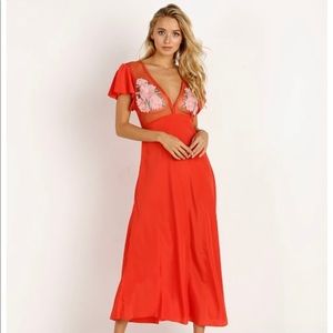 Cleobella Crush midi  dress in spice, Sz M